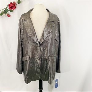 Metallic Blazer Jacket